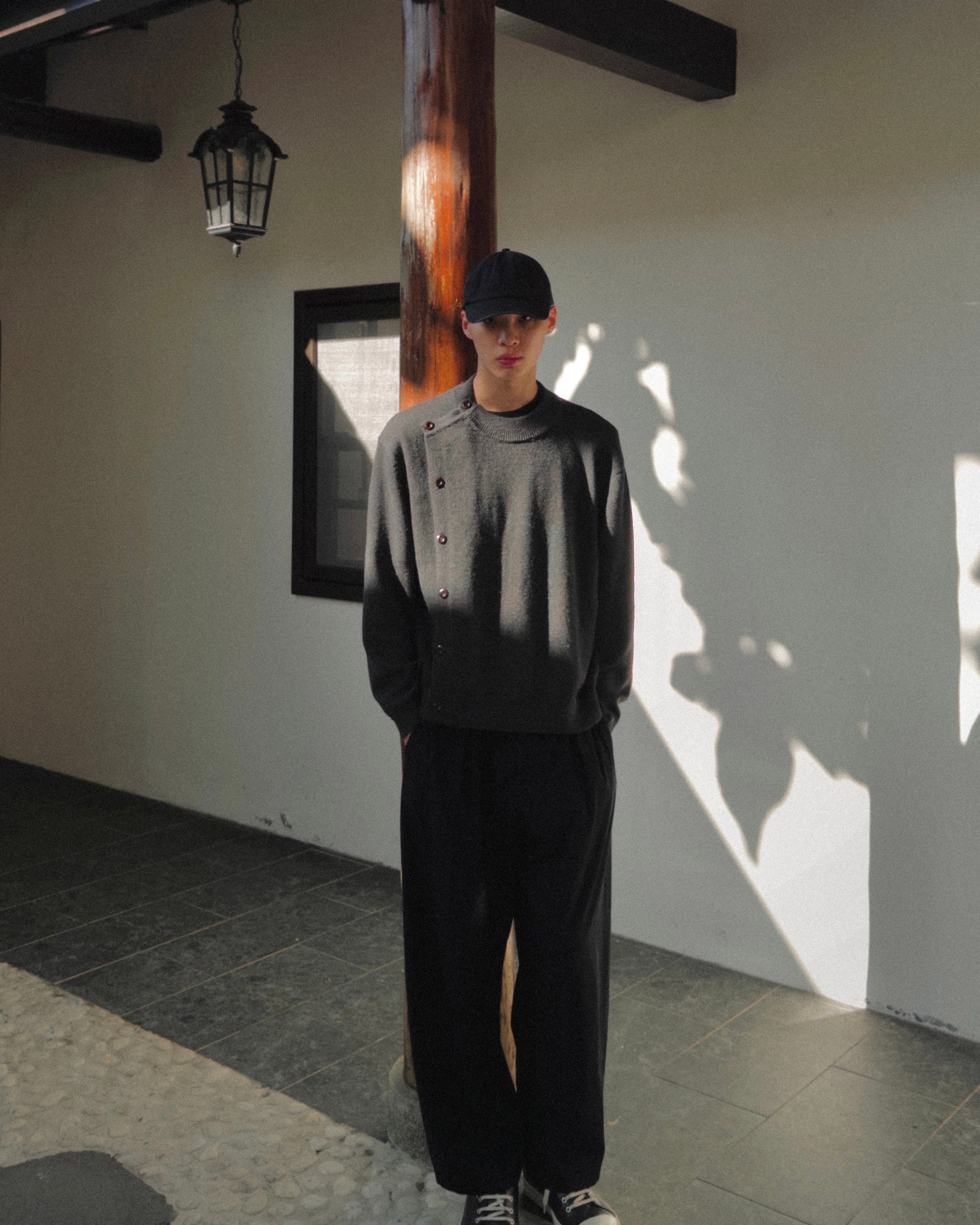 Asymmetrical Fencing Sweater