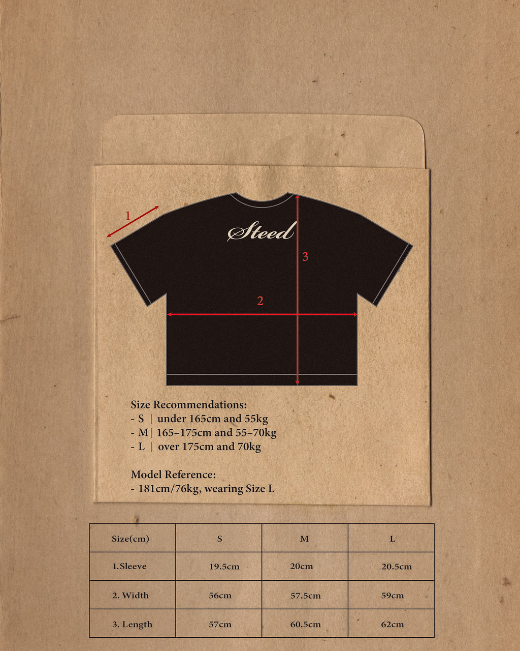 Steed Signature Box Tee V2 - Black
