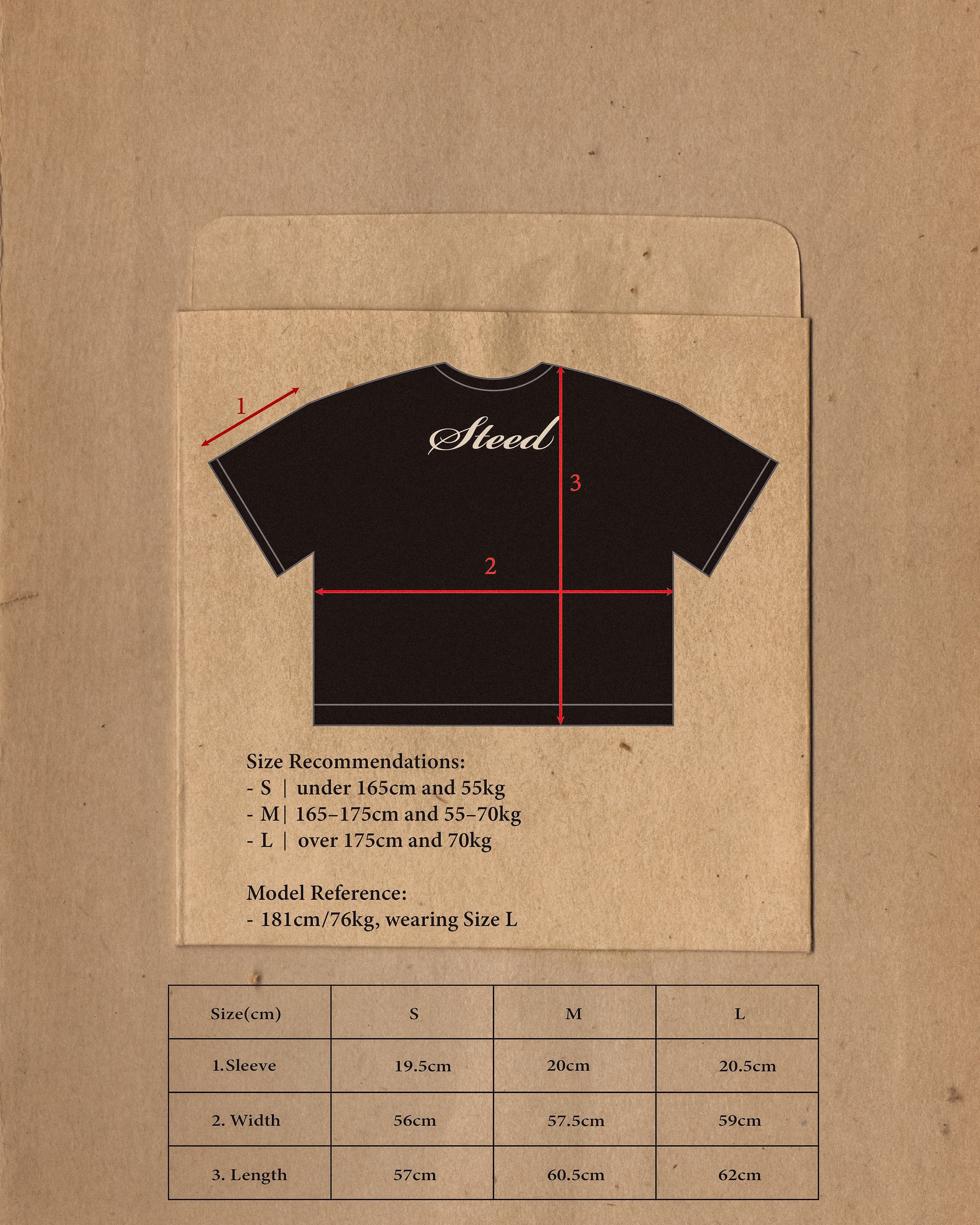 Steed Signature Box Tee V2 - Black