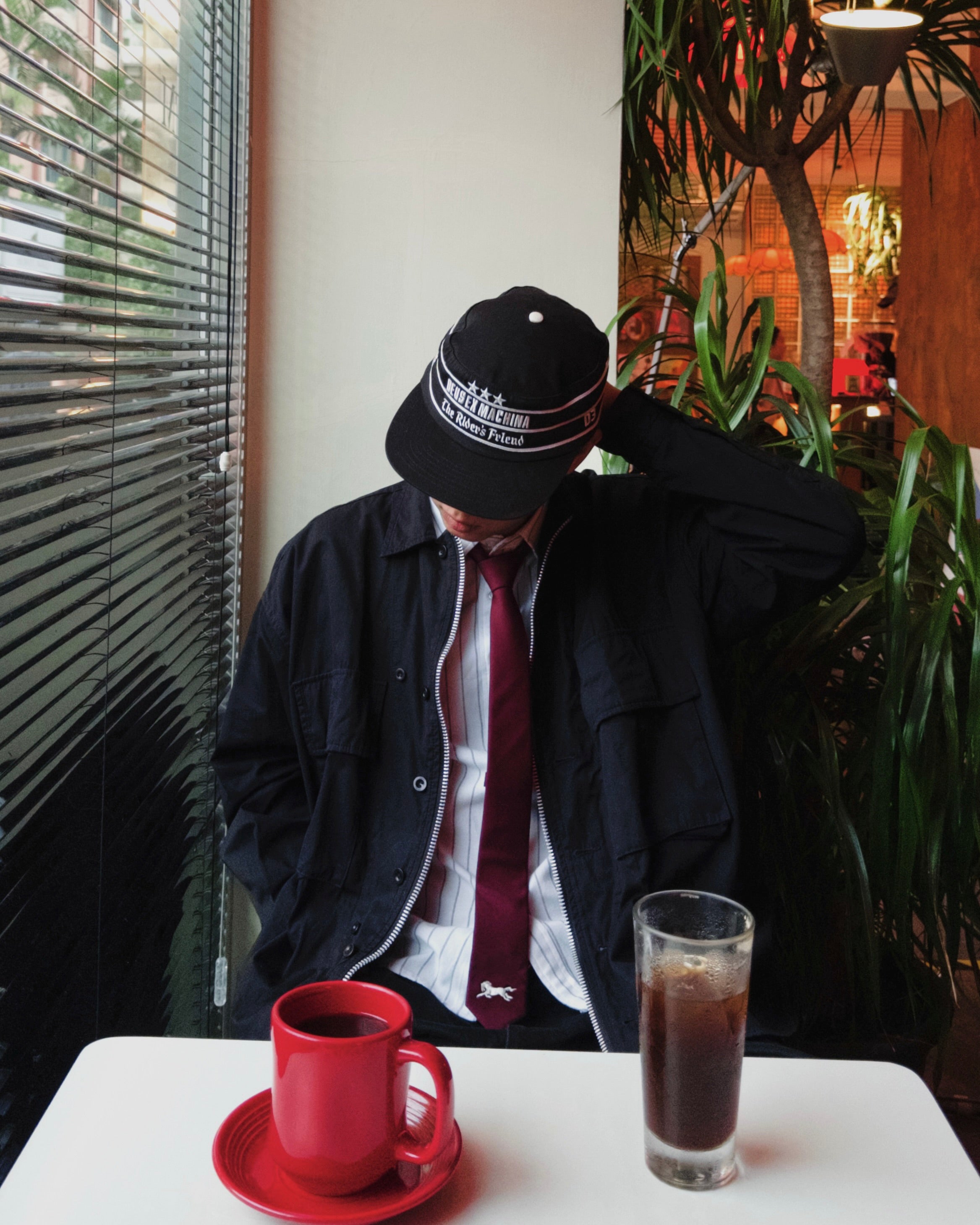 Steed Horse Logo Tie - Red