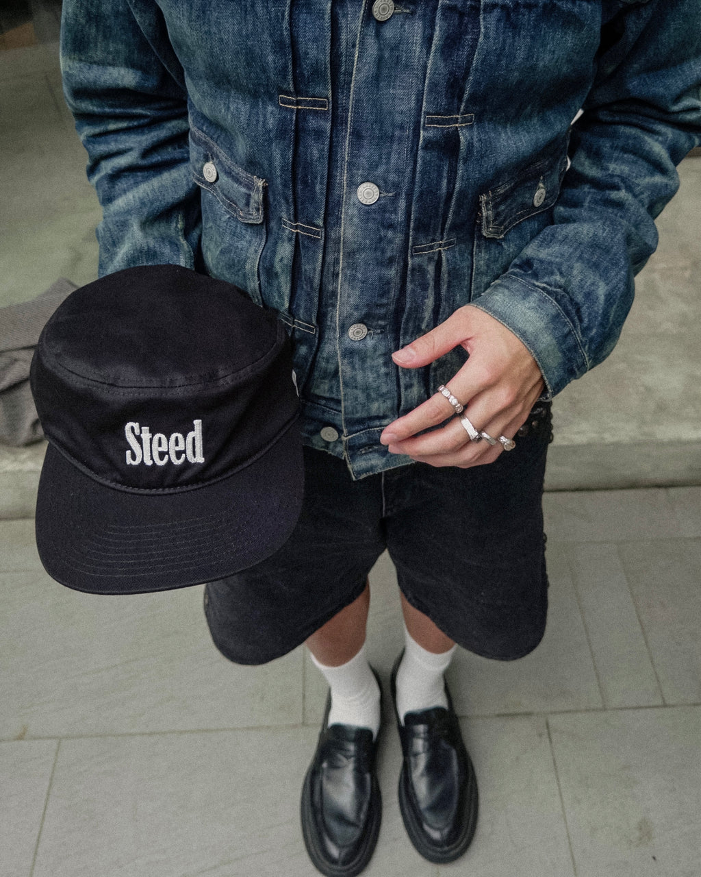 Steed Fireman Clasp Pillbox Cap