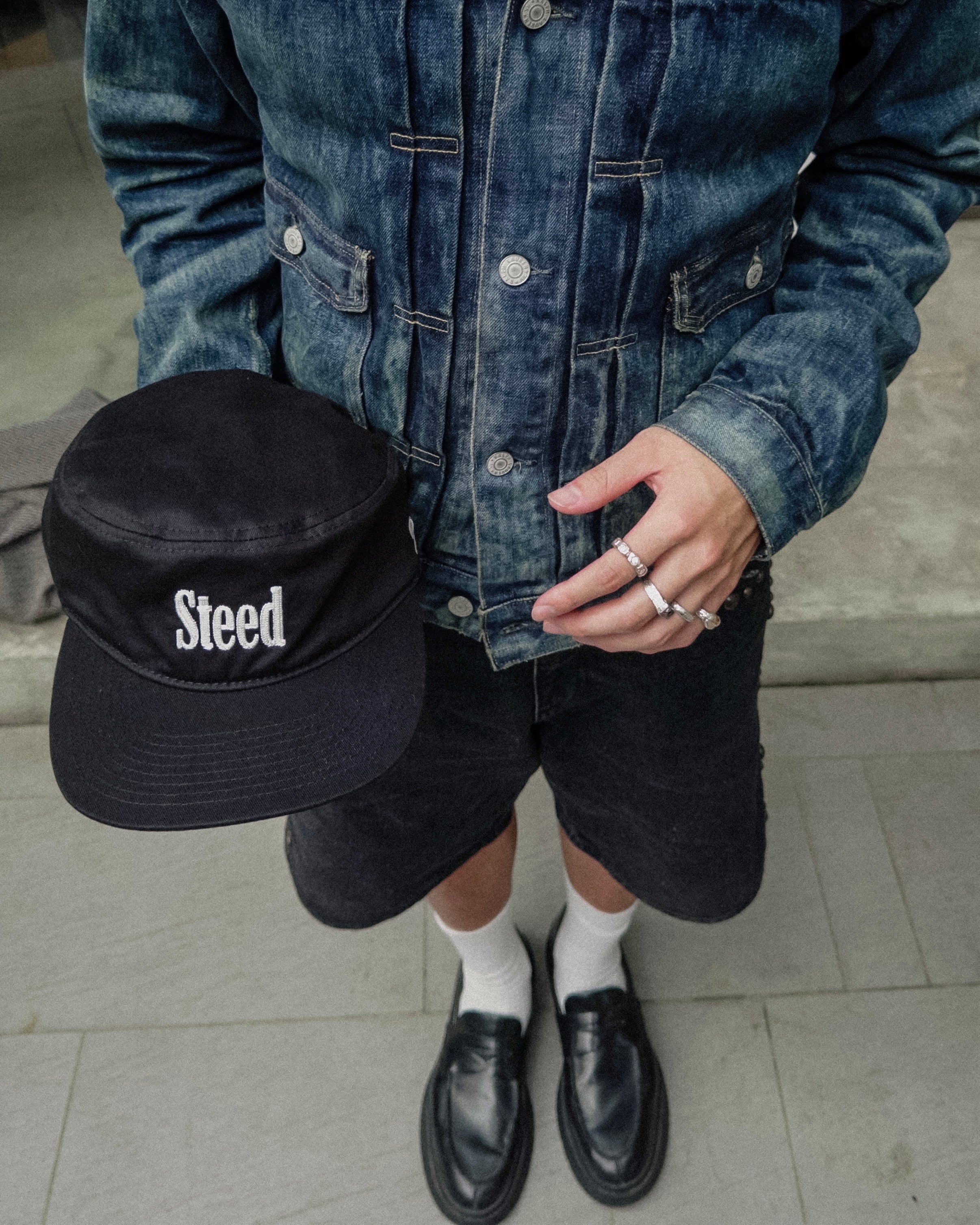 Steed Fireman Clasp Pillbox Cap