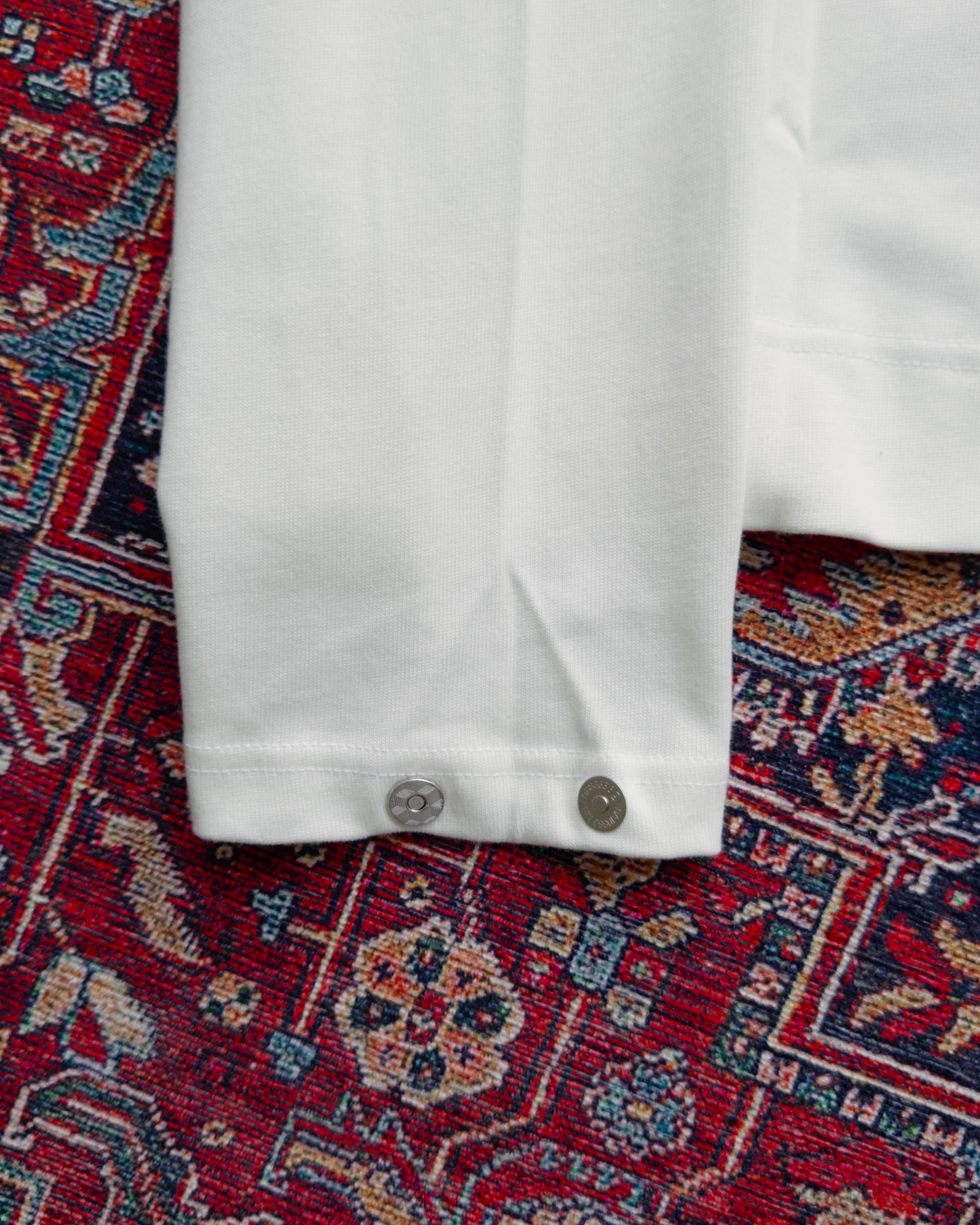 Steed Signature Box Long Tee - White