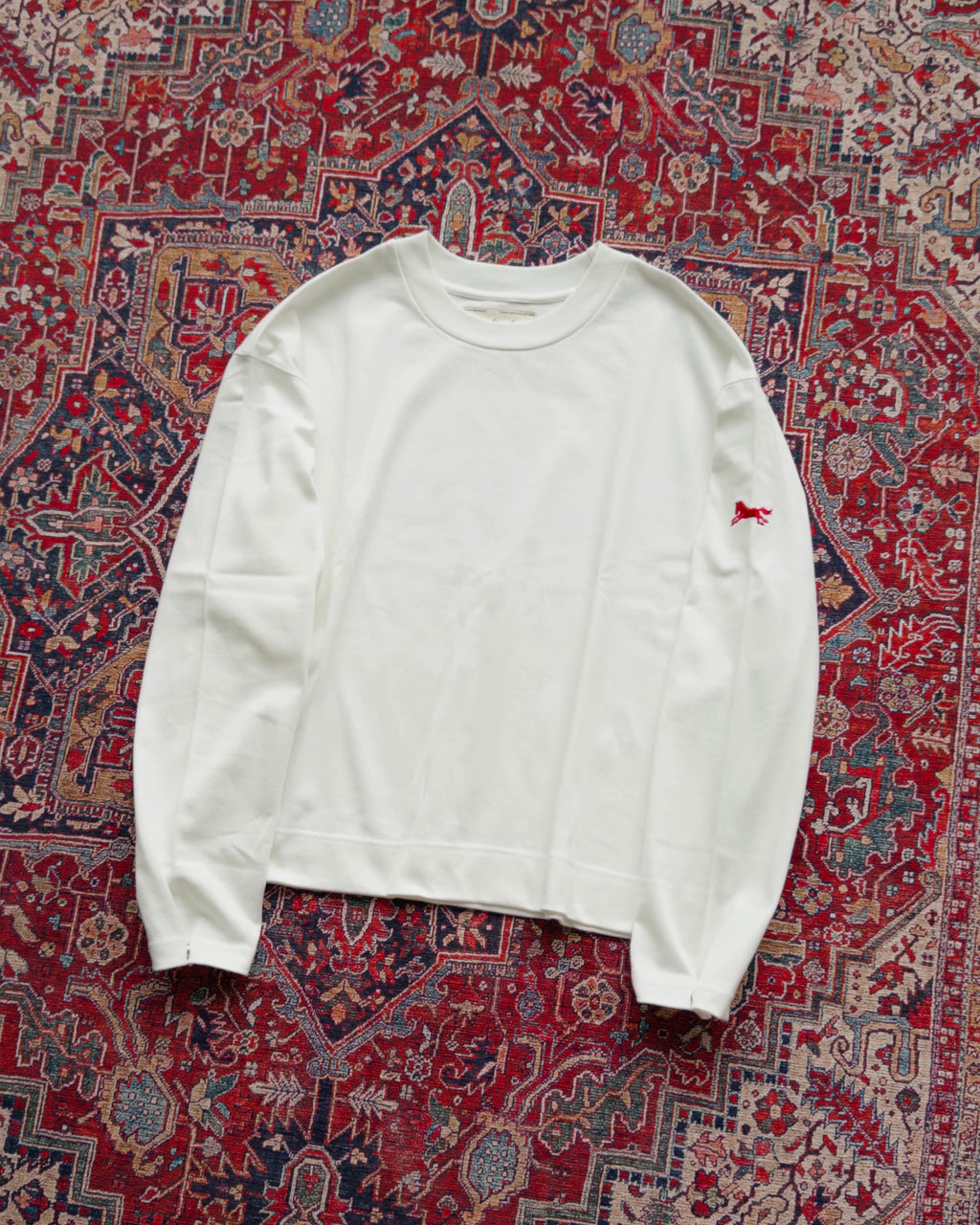 Steed Signature Box Long Tee - White