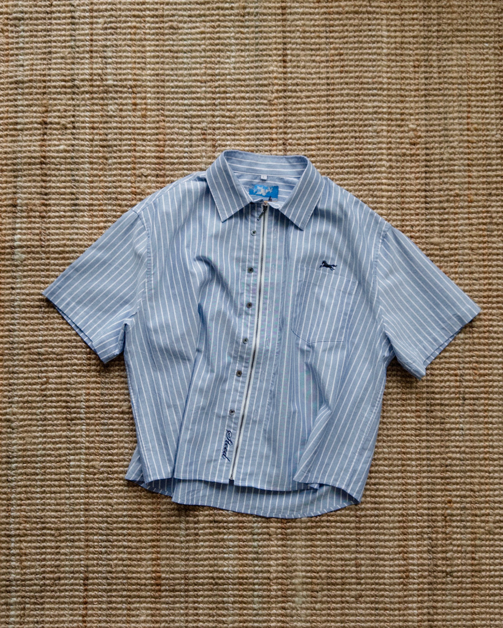 Steed Zipped Oxford Button Up