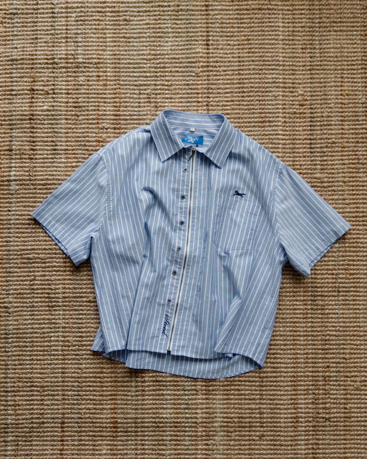 Steed Zipped Oxford Button Up