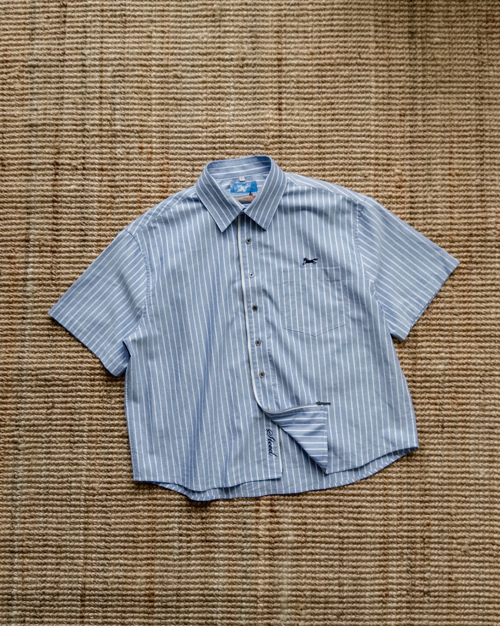 Steed Zipped Oxford Button Up
