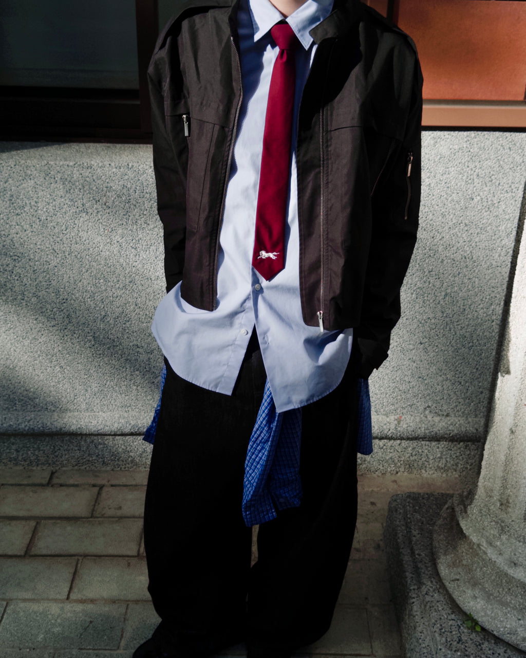 Steed Horse Logo Tie