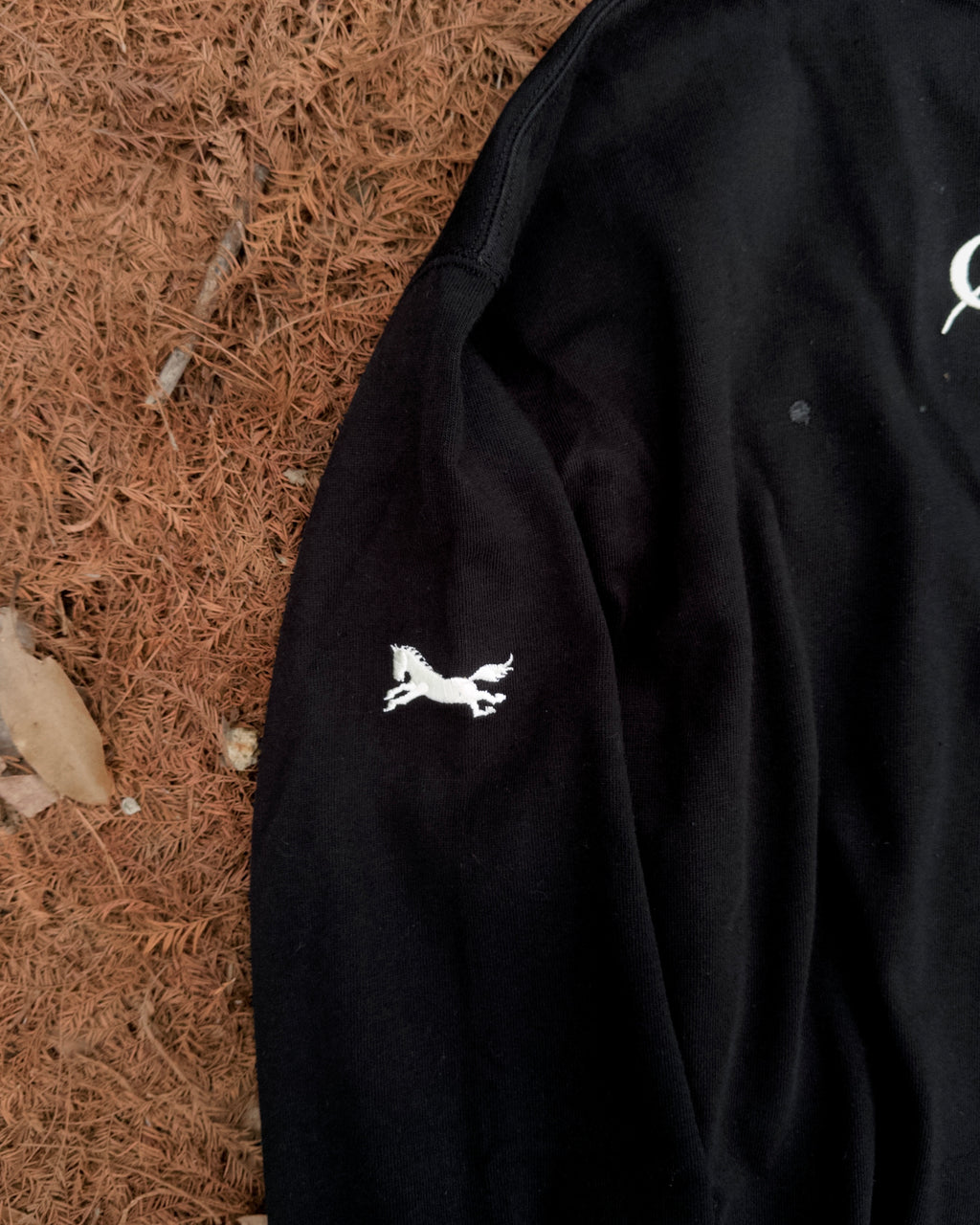 Steed Signature Box Long Tee - Black