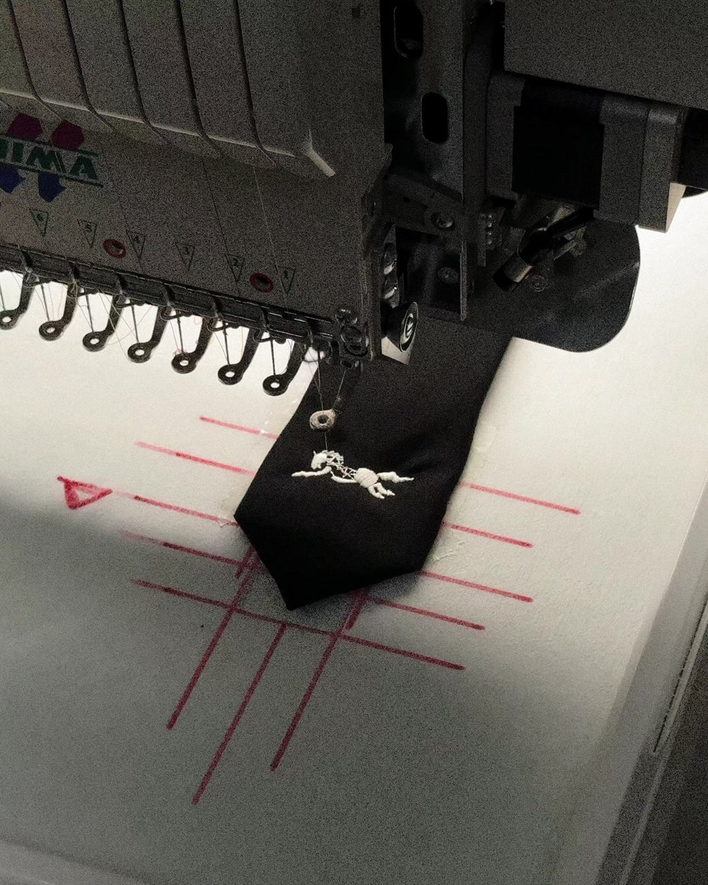 Steed Horse Logo Tie - Black